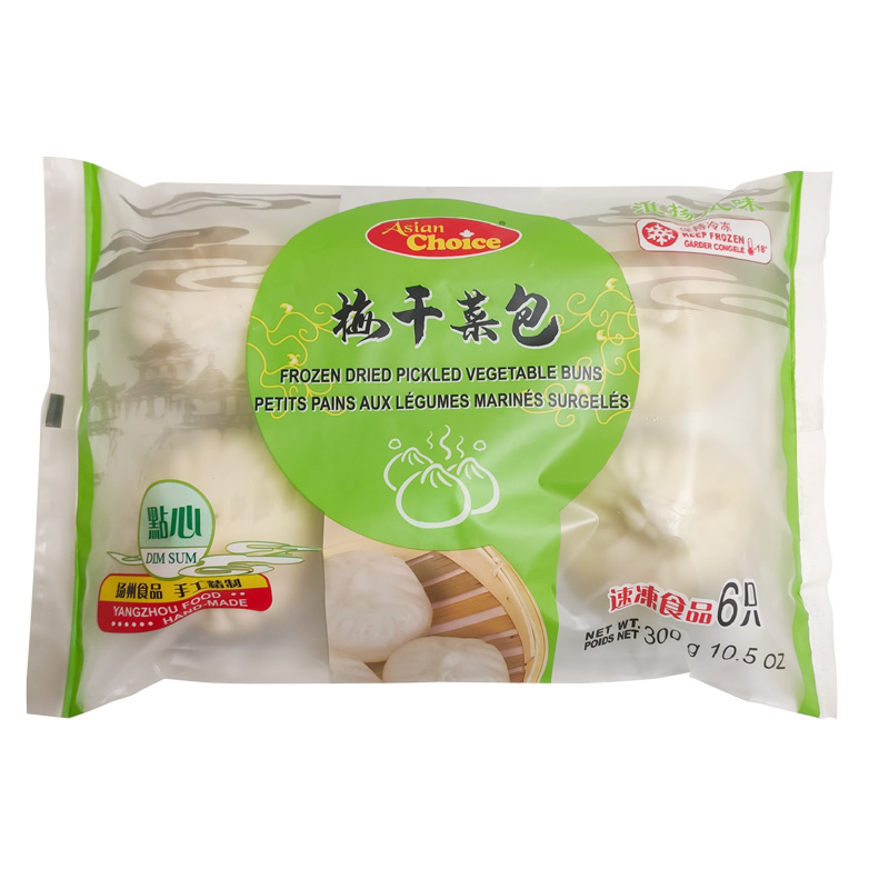 AC-FROZEN DRIED PICKLED VEGETABLE BUNS | 素梅干菜包 300g